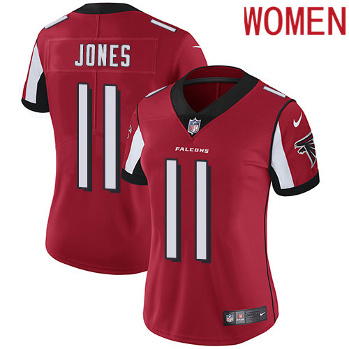 2019 Women Atlanta Falcons #11 Jones red Nike Vapor Untouchable Limited NFL Jersey